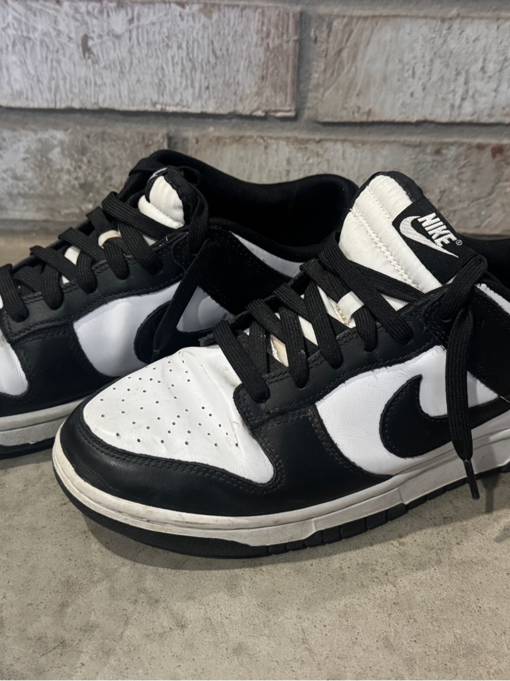 Nike Black and White Retro Low-Top Sneakers